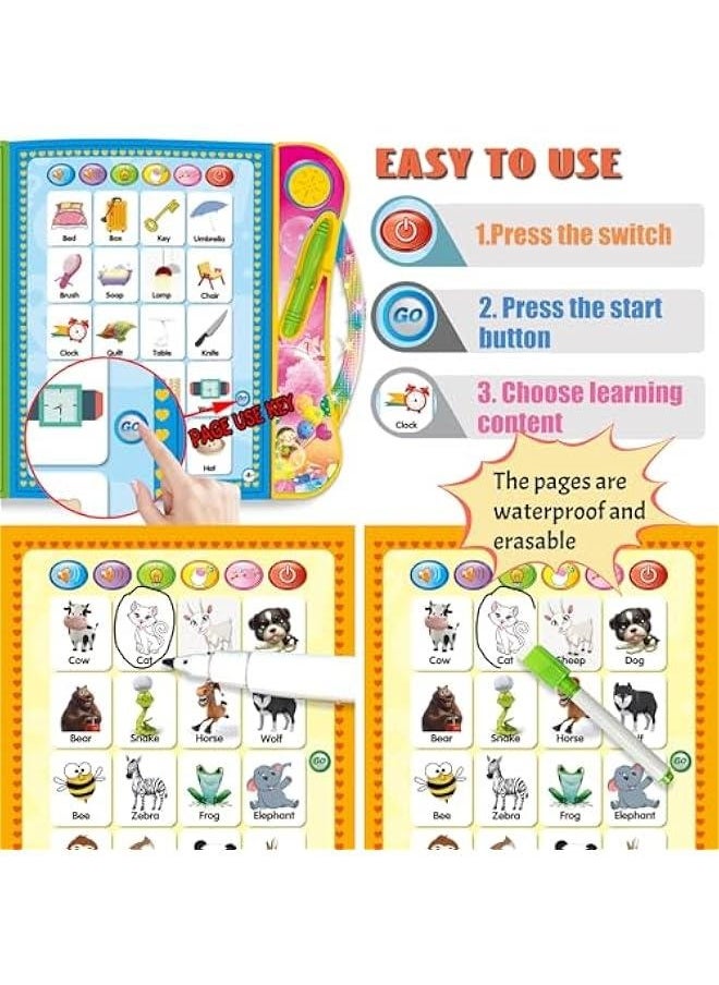 ABC Sound Books Interactive Electronic Learning Books for Toddlers with Alphabet, Numbers, Animals, Music, Games Educational Toys for Kids 3 Years+  - Image 4