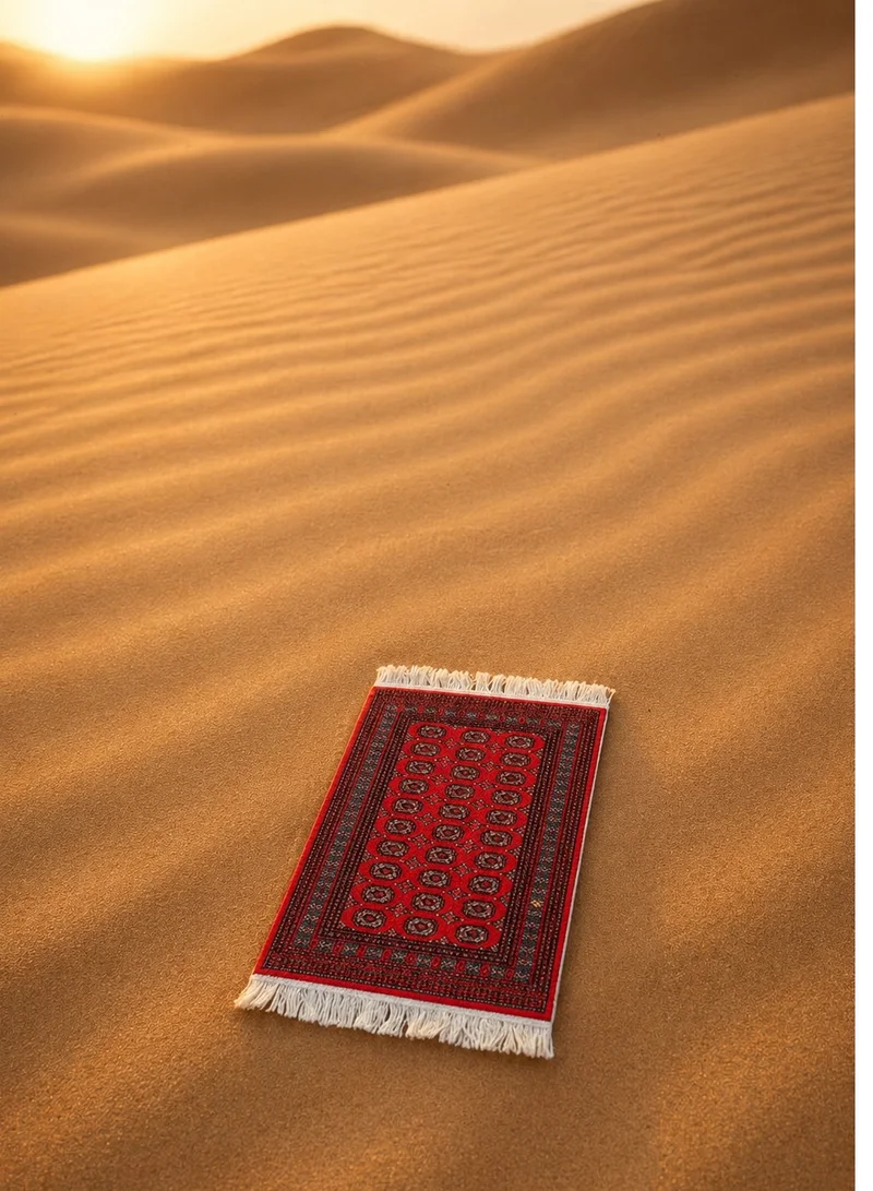 تحفة لوكس تحفة لوكس نجمة تايل كلاسيك كوستر رَج كبير – كوستر مكتب وطاولة مستوحى من الطابع العربي، قابل للغسل ومتين، 23 × 18 سم