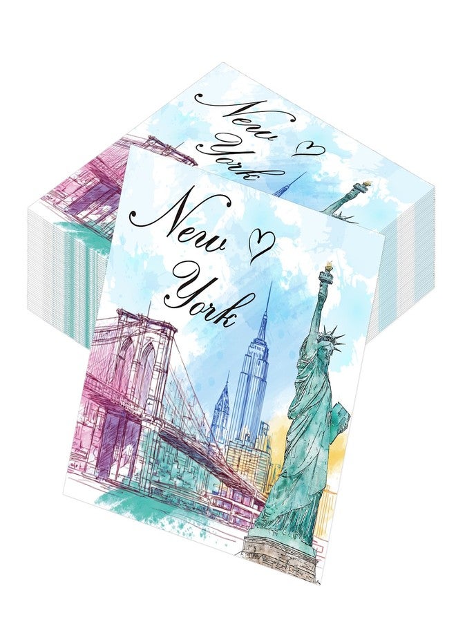 Rakuto New York Party Decorations Tableware, 50PCS NYC disposable Paper Napkins Decoration, New York Themed Decor for Birthday and Baby Shower Supplies - Image 1