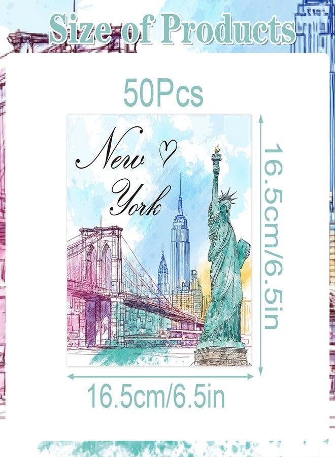 Rakuto New York Party Decorations Tableware, 50PCS NYC disposable Paper Napkins Decoration, New York Themed Decor for Birthday and Baby Shower Supplies - Image 3