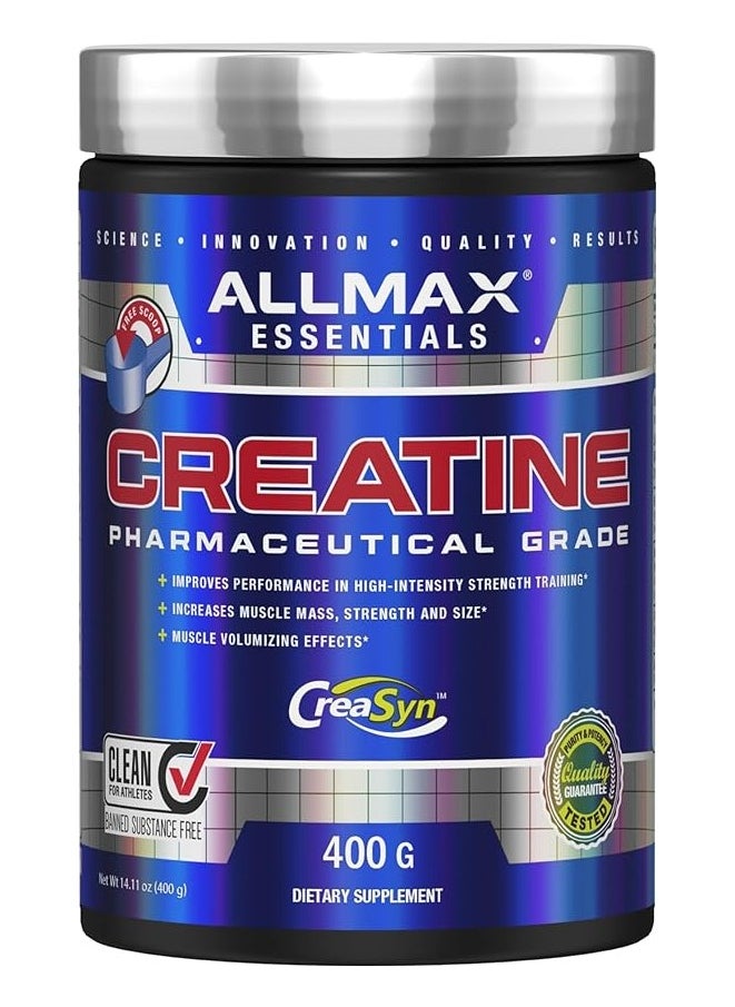 AllMax Nutrition الكرياتين من AllMax Essentials ذو الدرجة الصيدلانية (400 جرام)  - Image 1