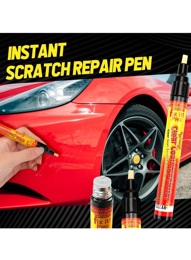 Plan A Fix It Pro Clear Car Paint Repair Pen for Minor and Medium Scratches, Practical Tool to Easily Repair All Colors of Cars Scratches, Not Fit Deep Scratches, Quick Repair and Professional Look (3) - Image 2