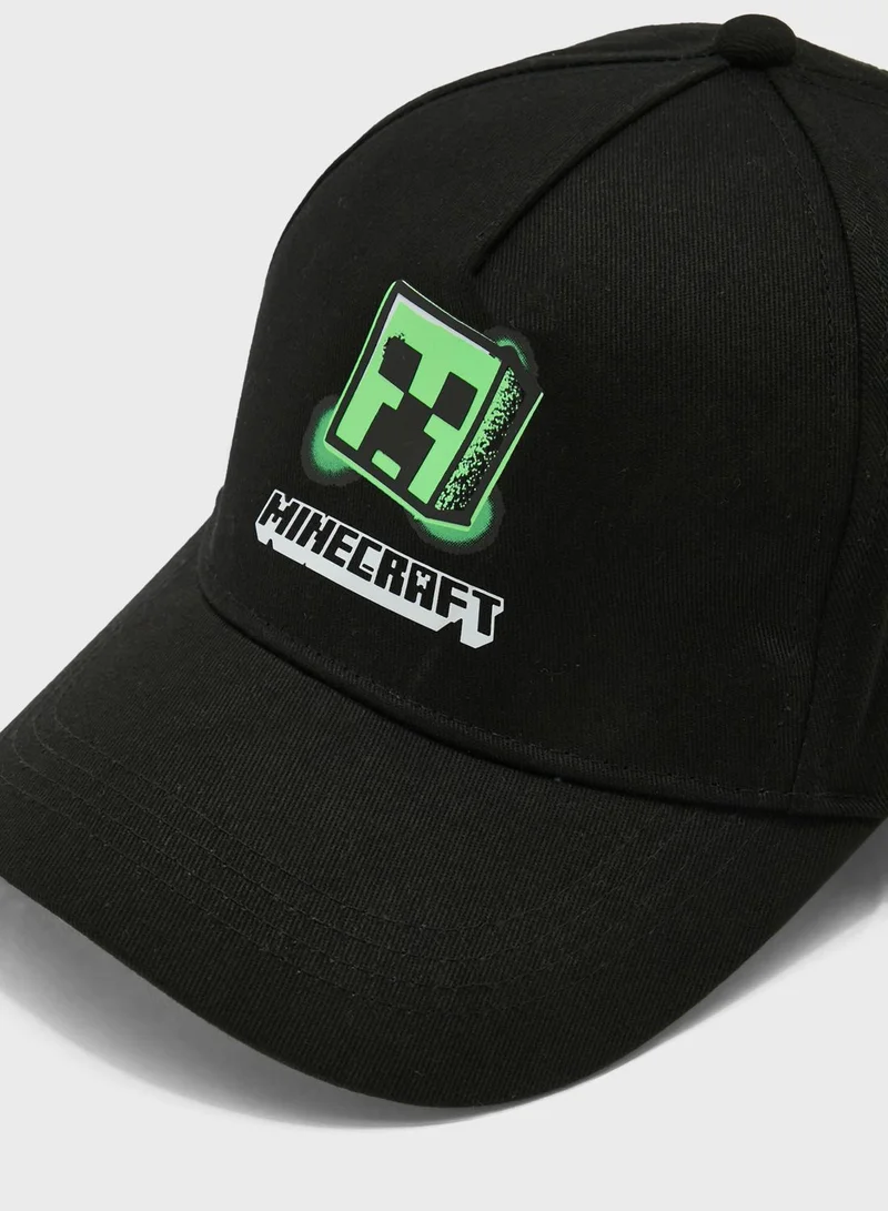 Marks & Spencer Kids Minecraft Curved Peak Cap