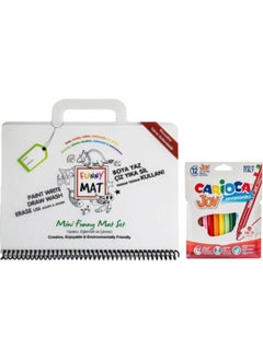 carioca Barker Akademi Kids Funny Mat Mini Set - Joy Felt Paint 12 Pcs  - Image 1