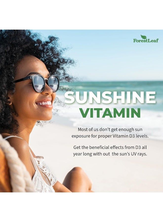 ForestLeaf Vitamin D3 50,000 IU Weekly Supplement - 120 Vegetable Capsules - by ForestLeaf - Image 5