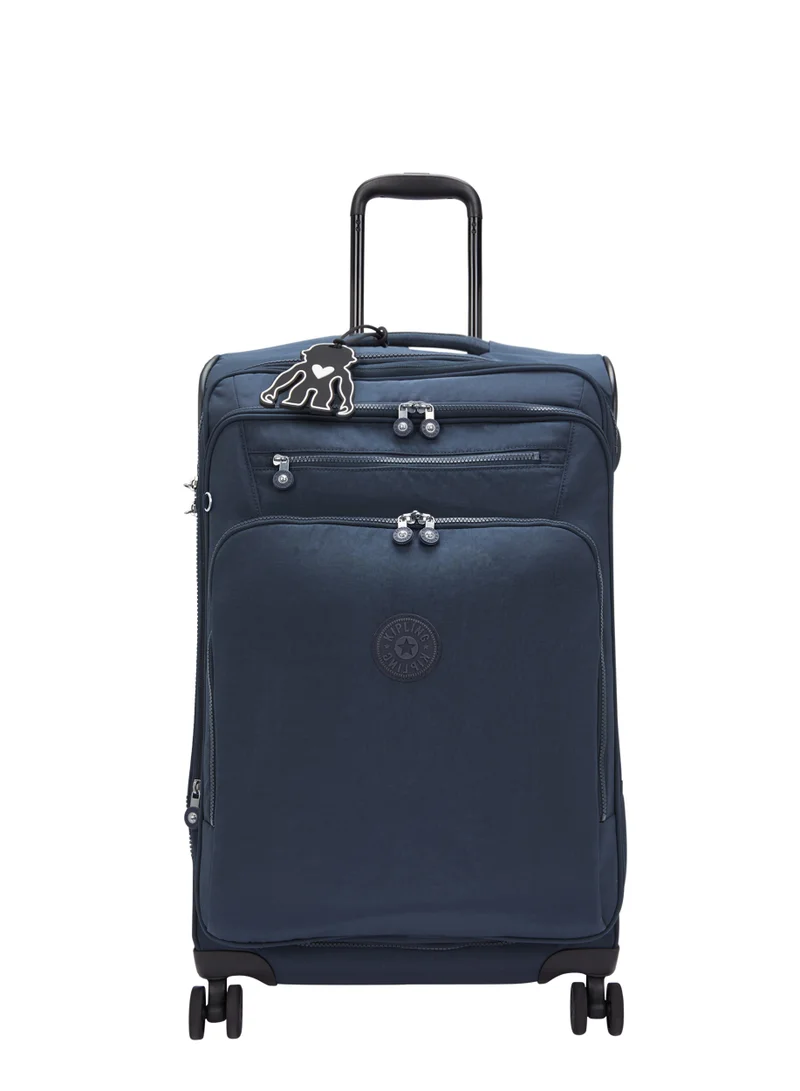 Kipling New Youri Medium Wheeled Travel Case with Extendable Trolley Handle 68cm/26inches, 4.01kg, 70L, Blue Lover