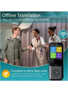 AS SEEN ON TV Instant Two Way Language Translator, T11 Language Translator Voice Device With 2.4 Inch Hd Touch Screen, Portable Instant Voice Translator Support 134 Online Languages And Online Photo Translation  - Image 2
