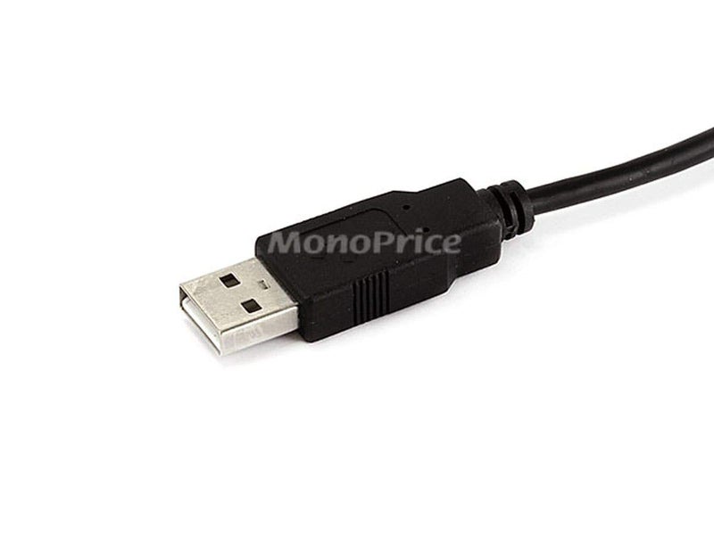 Monoprice 105138 15ft Micro USB / Micro-B 2.0 A Male to 5pin Male 28/28AWG Cable compatible with Samsung Galaxy , Note , Android, LG , HTC One,Nexus, Tablets and More!, Black - Image 2