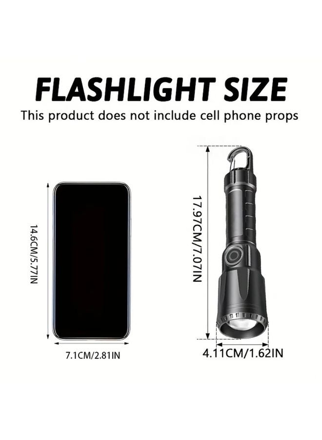 1pc Portable UV LED Flashlight USB Rechargeable 395nm Black Light Pet Urine Detector - Image 3