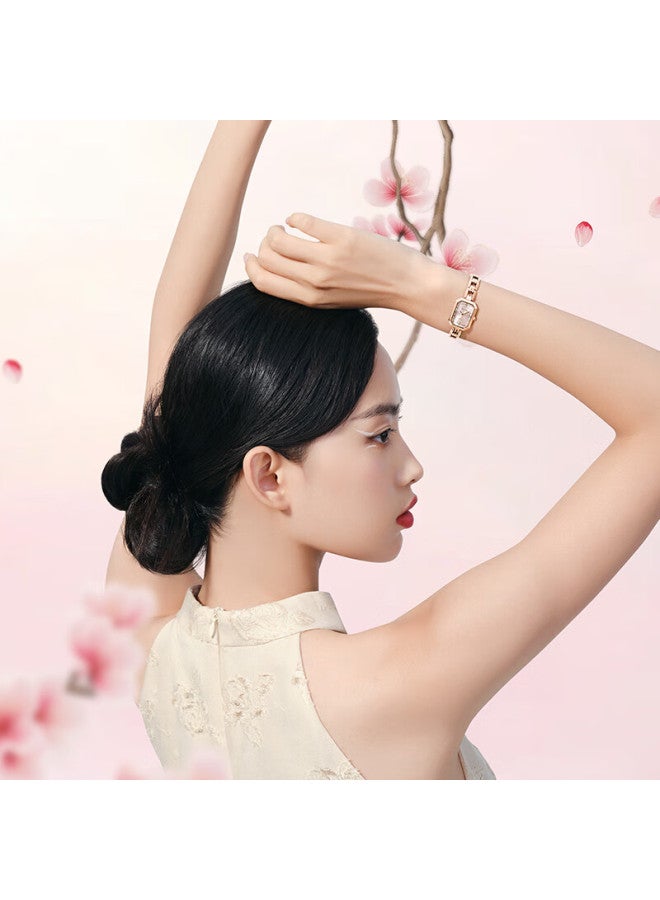 Fiyta Gao Yuan Yuan's Same "oriental Beauty" Suzhou Embroidery Style Peach Blossom Pink Watch For Women , Present For Girls - Image 3
