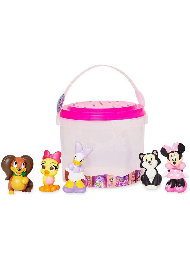 Disney Store Official Bath Set (Minnie Mouse) - Kids Bath Accessories with Beloved Disney Characters - Colorful and Fun Bath Time Essentials for Kids - Suitable for All Ages