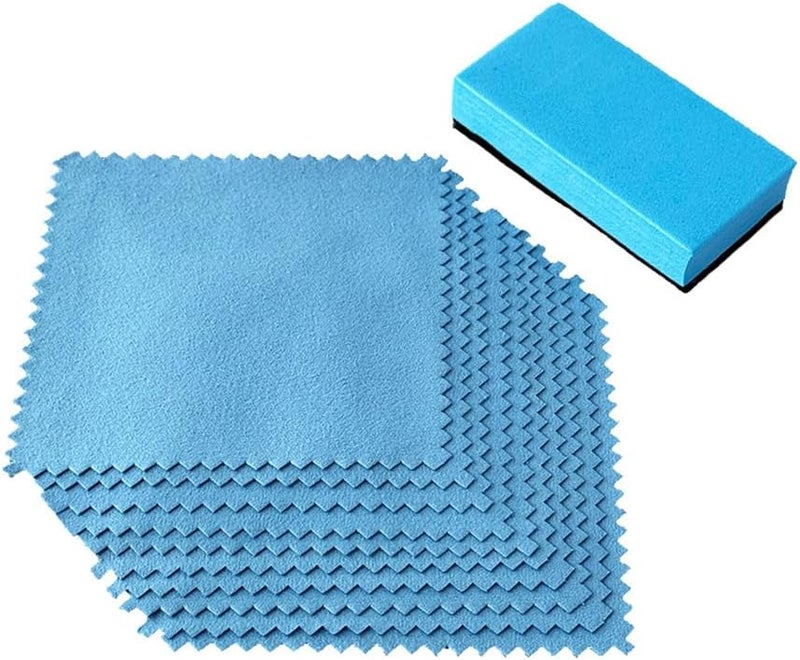 أقمشة تطبيق من الميكروفايبر المخملي مع وسادة تطبيق، عبوة 10، 4"x4" - Image 1