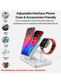 جنرال حامل شاحن لاسلكي لأجهزة iPhone المتعددة، قاعدة شحن سريعة 3 في 1 قابلة للطي لهاتف iPhone 14 13 12 11 Pro X Max XS XR 8 7 Plus 6s، شاحن ساعة Apple  - Image 5