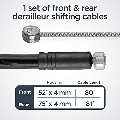Schwinn Bike Brake And Derailleur Cable Repair Set, Bicycle Tune Up, Bike Accessories, Black - Image 4