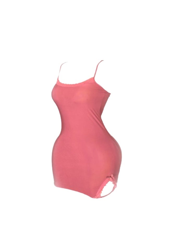 WARD Women's Baby Doll Short Dress Made from Soft  with a Side Split - Image 4