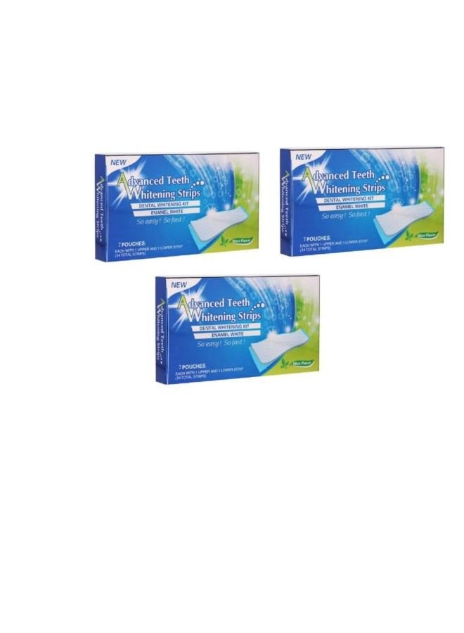 RAKO 3 pieces of 7 coated teeth whitening strips with an advanced formula - Image 1
