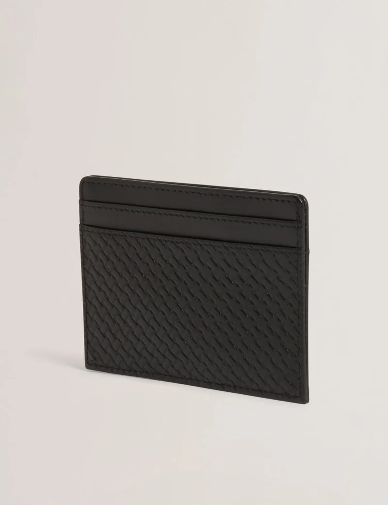 Ted Baker Printed Weave Leather Cardholder