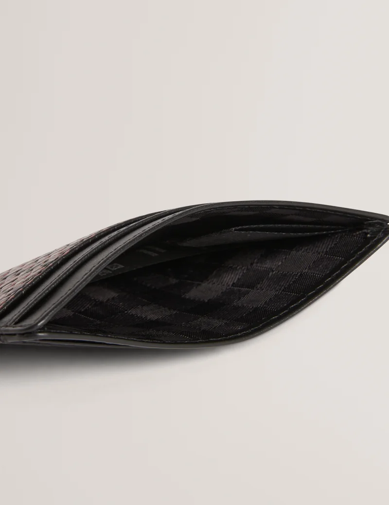 Ted Baker Printed Weave Leather Cardholder
