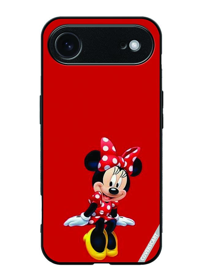Protective Case Cover For Apple iPhone 17 Air Minnie Mouse Design Red