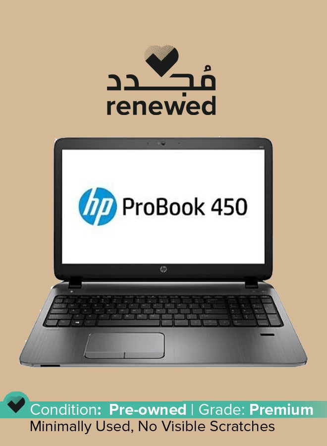 HP جديد - لابتوب بروبوك 450 G2 (2014) بشاشة 15.6 بوصة، مع معالج إنتل كور i3/الجيل الرابع/ذاكرة 4 جيجابايت/قرص صلب SSD بسعة 256 جيجابايت/رسوميات إنتل HD مدمجة 440 - Image 1