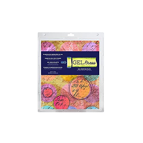 Gel Press Monoprinting Print Plate - 12” X 14” Gel Plate - Printmaking Supplies - Reusable Gel Printing Plate for Press Art for Card Making, Scrapbooking, Journaling, Arts and Crafts, Home Decor - Image 1