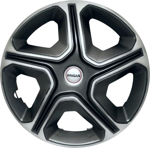 PRIGAN Altroz 14 Inch Grey Silver Wheel Cover/Wheel Cap for All 14 Inch Cars, Universal Model (Set of 4 Pcs) Model- Nexon Grey Silver 14 - Image 1