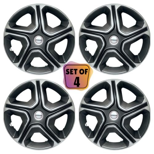 PRIGAN Altroz 14 Inch Grey Silver Wheel Cover/Wheel Cap for All 14 Inch Cars, Universal Model (Set of 4 Pcs) Model- Nexon Grey Silver 14 - Image 2