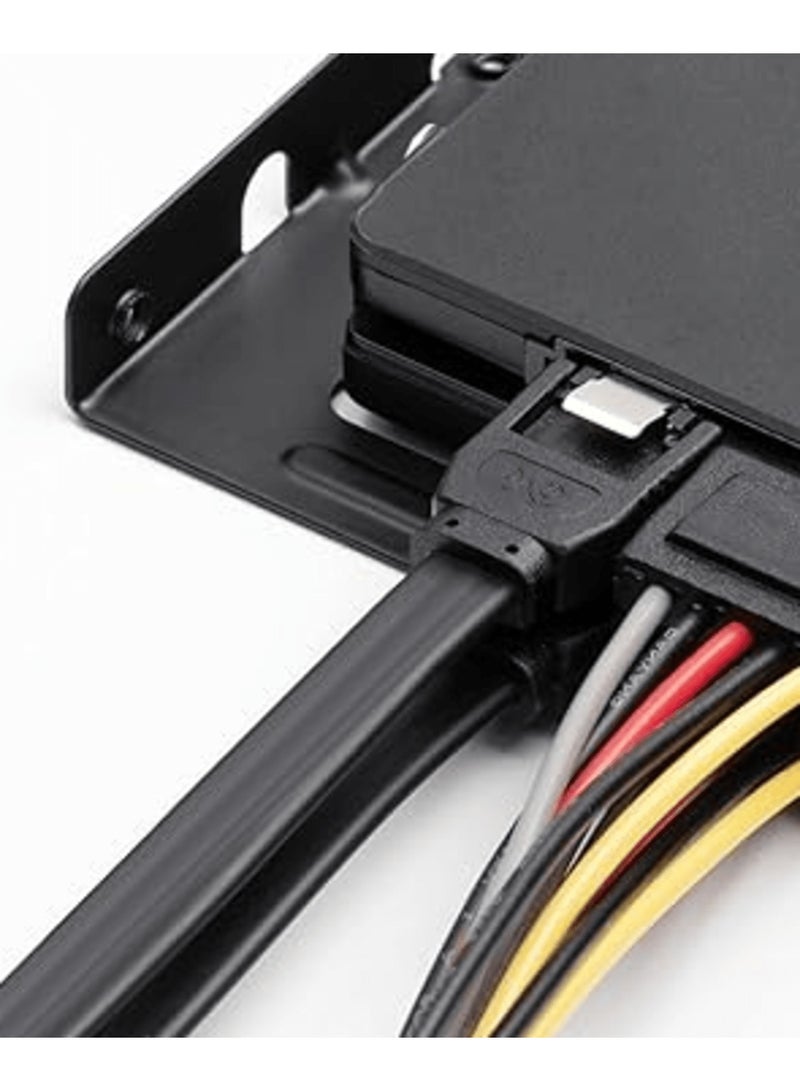 90 Degree Right Angle SATA III 6.0 Gbps SATA Cable (SATA 3 Cable) Black, 30 CM - Image 4