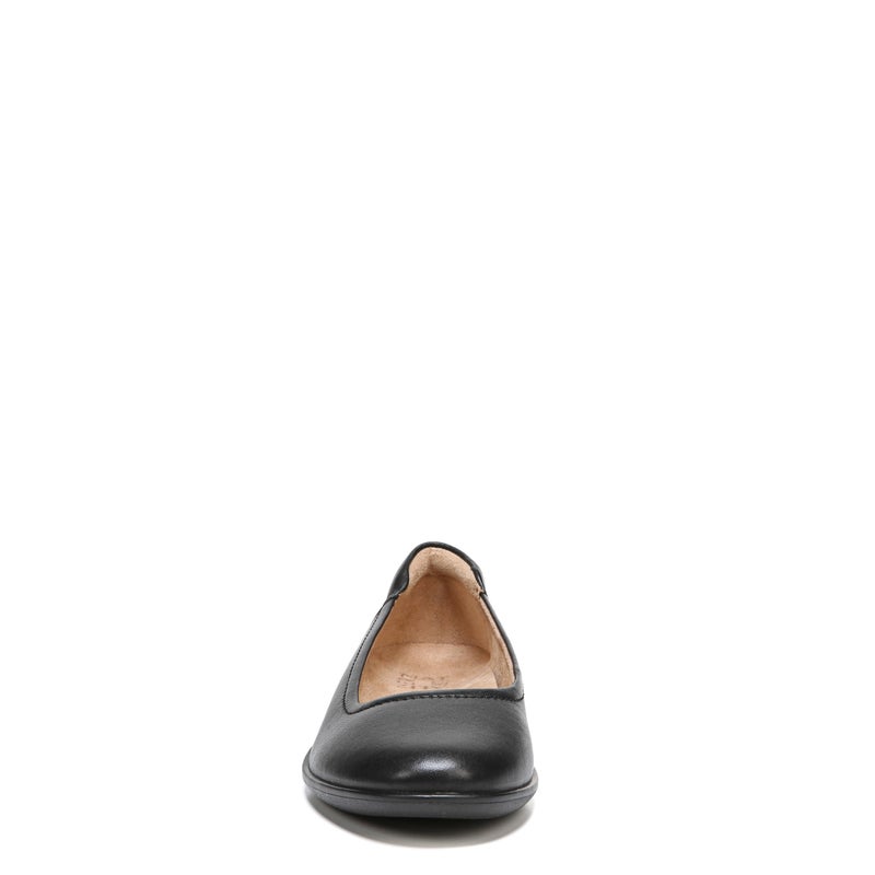Naturalizer Womens Flexy Comfortable Slip On Round Toe Ballet Flats ,Black Leather,6 M US - Image 2