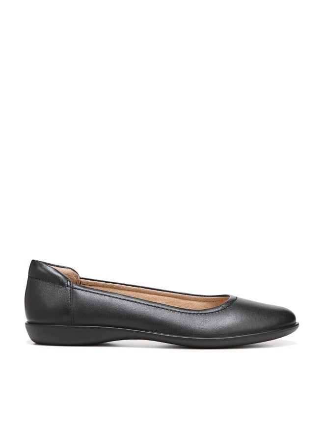 Naturalizer Womens Flexy Comfortable Slip On Round Toe Ballet Flats ,Black Leather,6 M US - Image 1