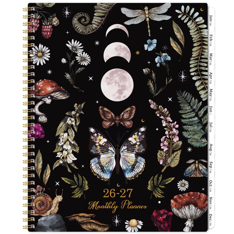 Tersus 2026-2027 Monthly Planner - Monthly Planner, Jan 2026 - Dec 2027, 9" x 11", 24 Months Calendar 2026-2027, Tabs, Back Pocket, Suitable for School & Work - Image 1
