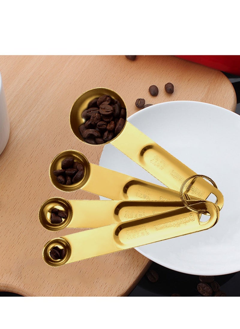 ماركة غير محددة - 4-in-1 Coffee Measuring Spoon Set, Kitchen Precision Tools for Cooking, Roasting and Coffee Bean Scooping - Image 1