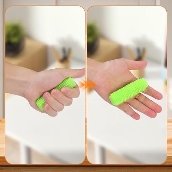 VUNDO Spiky Little Ouchies Adult Fidgets Toys Portable Anxiety Relief Pain Stim Keychain - 3D Printed Harder Plastic - Image 2