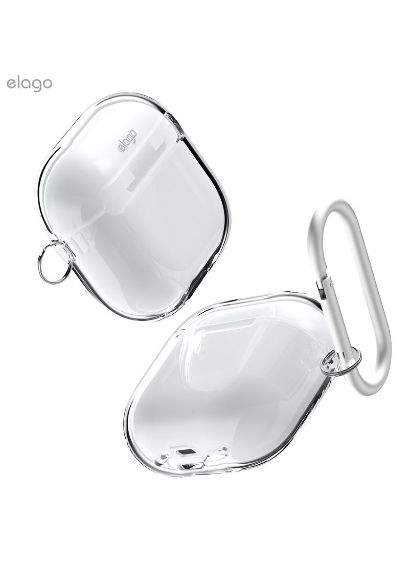 Elago - Clear Hang compatible with AirPods 4 case cover (2024) with Carabiner - Transparent - Image 1