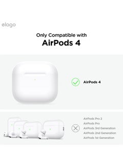 Elago Clear Hang compatible with AirPods 4 case cover (2024) with Carabiner - Transparent  - Image 3