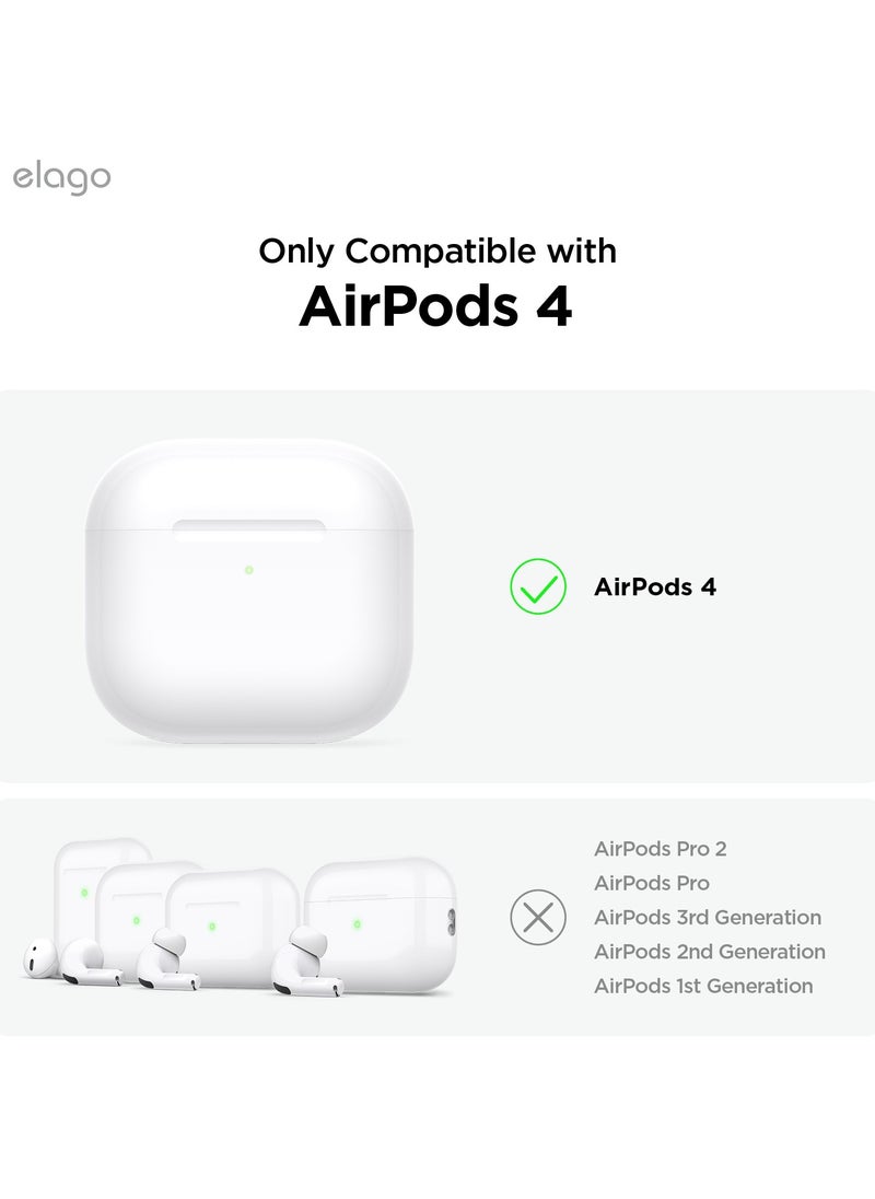 Elago - Clear Hang compatible with AirPods 4 case cover (2024) with Carabiner - Transparent - Image 1