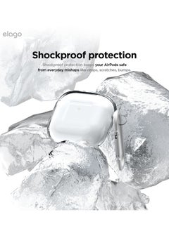 Elago Clear Hang compatible with AirPods 4 case cover (2024) with Carabiner - Transparent  - Image 5