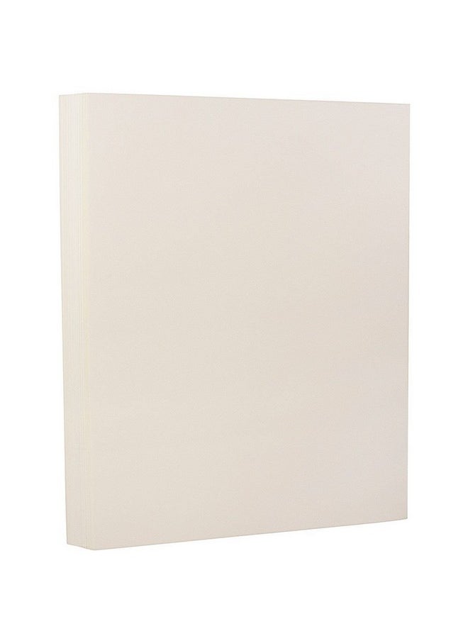 JAM Paper Strathmore 80Lb Cardstock - 8.5 X 11 Coverstock - 216 Gsm - Natural White Wove - 50 Sheets/Pack  - Image 2