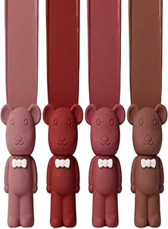 (SET OF 4) lip gloss– Hydrating & Volumizing Lip Plumper Gloss Balm with Nourishing Hyaluronic Acid & Vitamin E, Plumps & Moisturizes, Vegan & Cruelty-Free