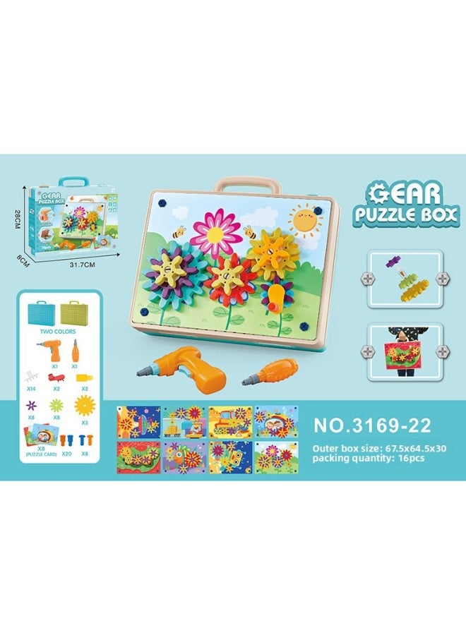 Children's 3D Gear Screw Puzzle Detachable Assembly Combination Electric Drill Twist Screw Puzzle Toy-Color:3169-20 - Image 4