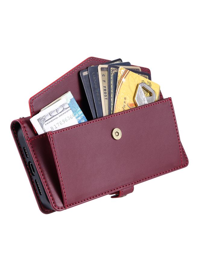 S-TOP Case For Motorola Edge 50 Neo Wallet Multi-card Slot Leather Phone Case with Lanyard - Image 4