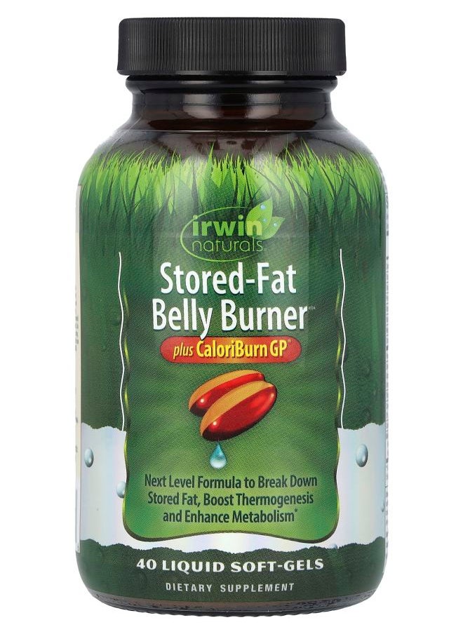 Irwin Naturals Stored-Fat Belly Burner Plus CaloriBurn GP® 40 Liquid Soft-Gels 