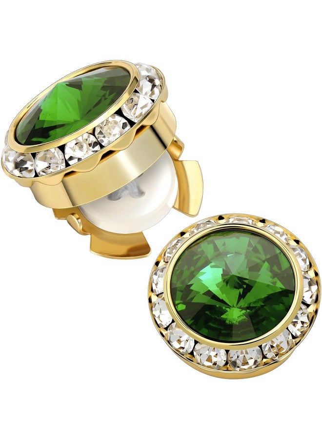 هاوسن أزرار أكمام على شكل حجر الميلاد للرجال، قميص رسمي لامع من الذهب عيار 18 قيراطًا وإكسسوارات قميص سهرة، هدايا عيد الميلاد والكريسماس وحفلات الزفاف - Image 1