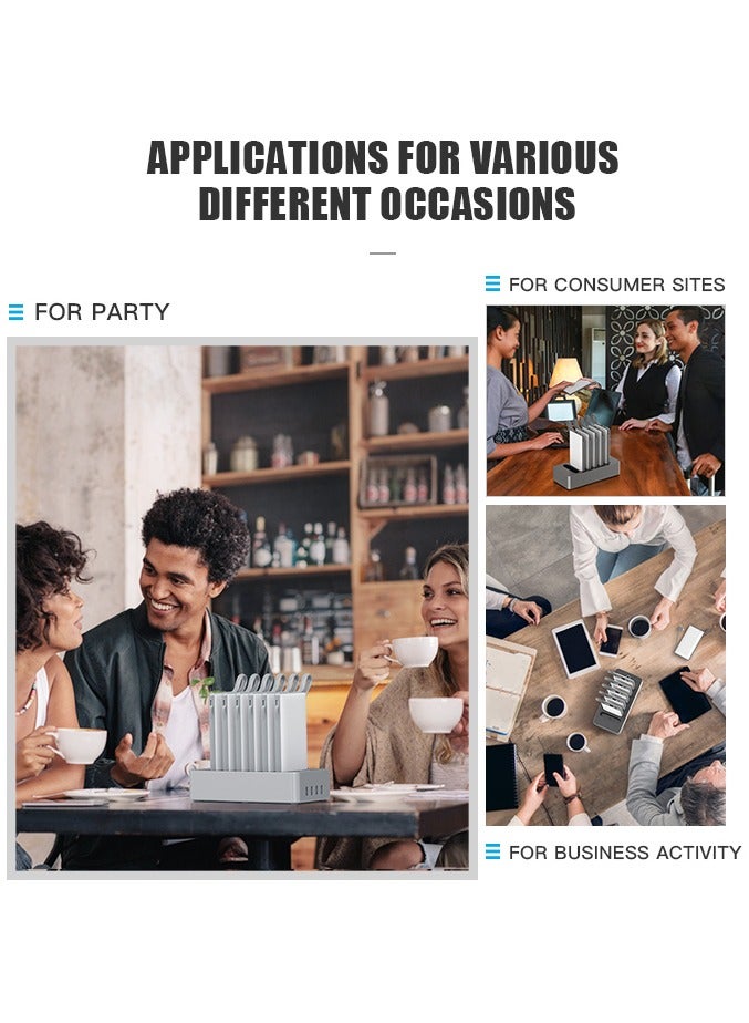 WST Powerbanks Charger Station 6in1 Portable Battery Pack Built In Cable Compatible with Lightning USB-C Micro USB Fast Charging Compact Slim 10000mah Compatible with iPhone Samsung iPad (Black) - Image 4