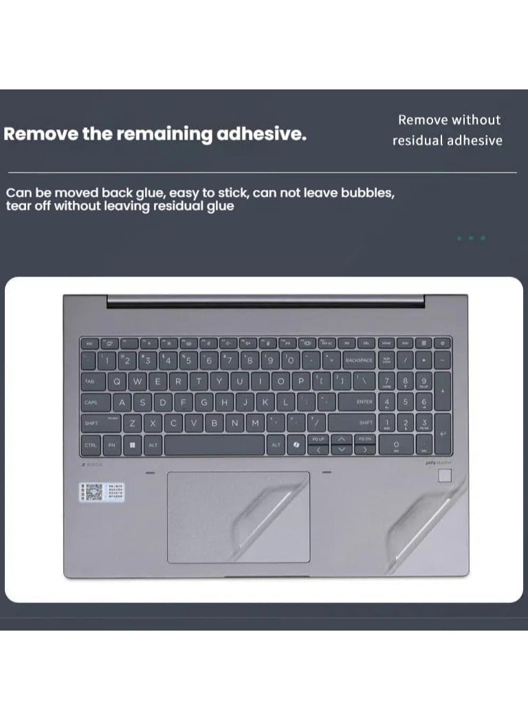 عام ملصق حماية متوافق مع لابتوب HP Envy x360 ثنائي الاستخدام مقاس 14 بوصة (موديل 14-Fa 2024) - طبقة حماية ضد الخدوش تغطي 3 جوانب مع فيلم عالي الدقة - Image 5