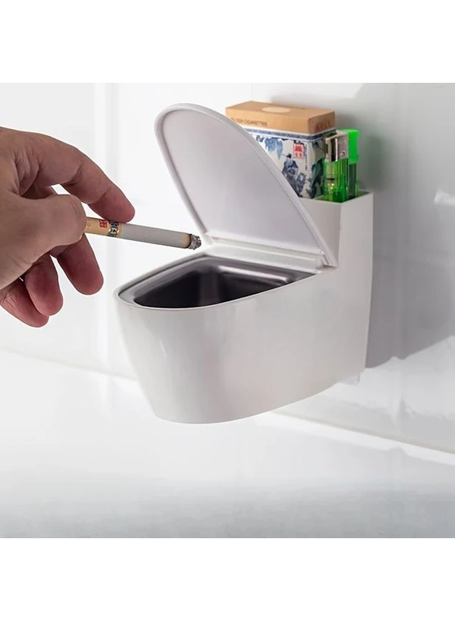 Golden Ashtray Windproof Dustproof Thickened Design Modern Bathroom Living Room Decor Gift - Image 5