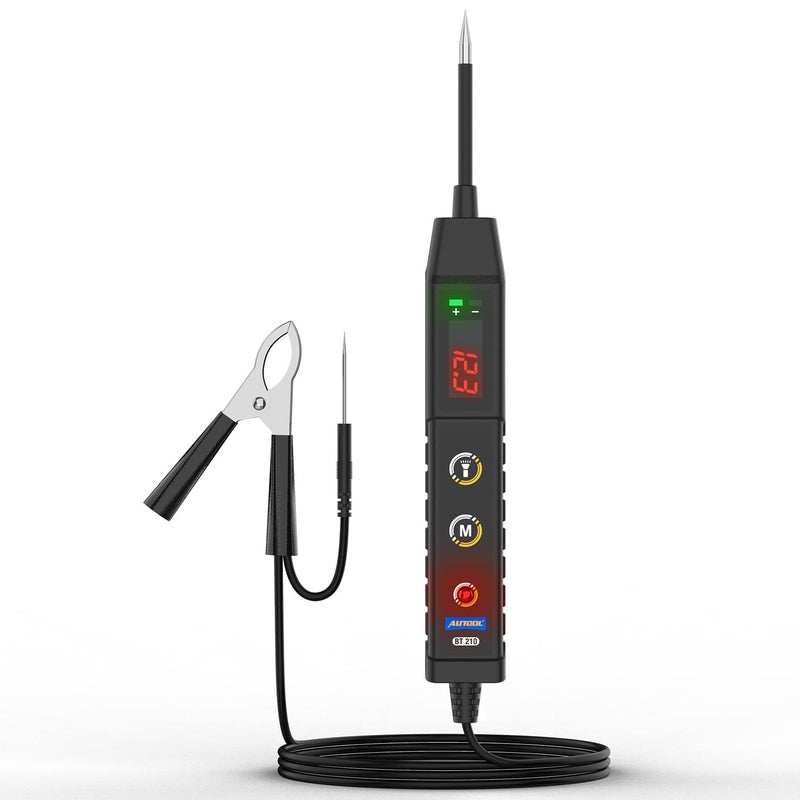 Autool AUTOOL Power Circuit Probe Tester 9V30V DC Car Electrical System Test Tool Kit Power Short Circuit Probe with Lamp 36FT Wire 2 Sensitive ProbesOverload Protection  - Image 1