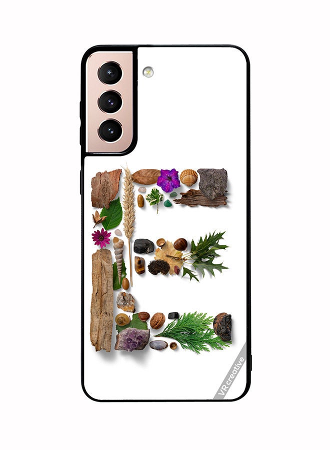 VR CREATIVE Protective Case Cover For Samsung Galaxy S21 Plus 5G Alphabet E Design Multicolour - Image 1