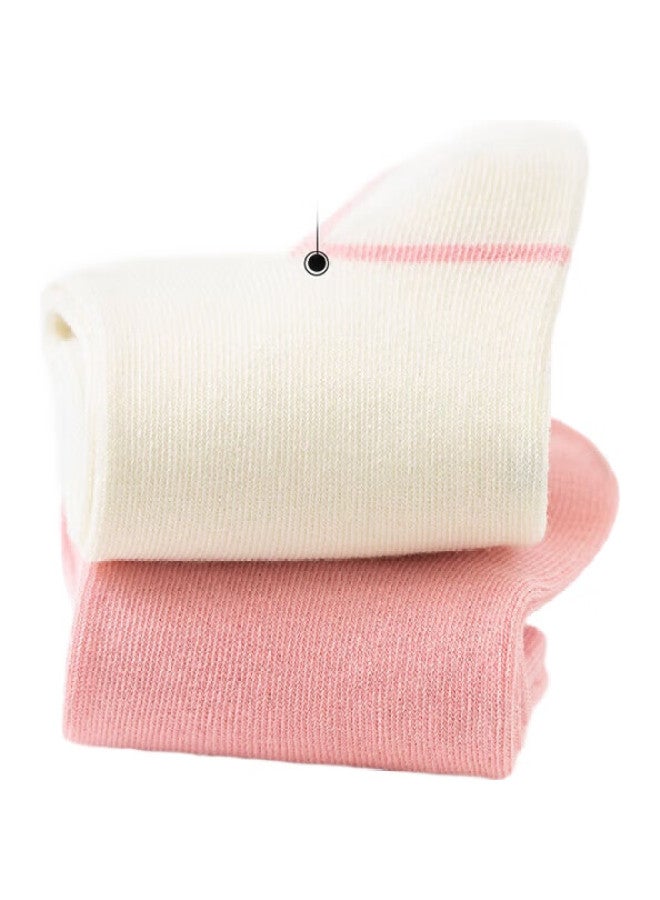 yimian Children'S Mid-Calf Socks For Spring And Autumn [Combed Cotton Antibacterial] Girls' Socks For Older Children, Students, And Toddlers 5 Pairs - Image 3