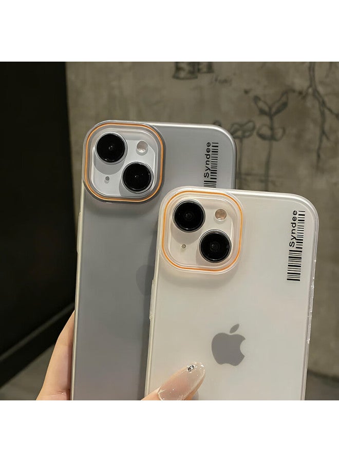 Gurrs Apple Iphone 15 Case Full Coverage Ultra-thin Matte Semi-transparent Anti-drop Hard Shell Minimalist Stylish Color Block Foggy Night Black - Image 3